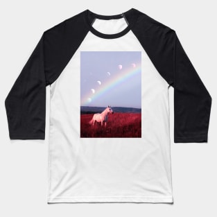 Rainbow Horse Baseball T-Shirt